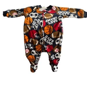 Fleece sports sleeper for toddler